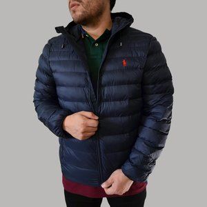 NWT Polo Ralph Lauren Packable Hooded Down Jacket Coat Puffer